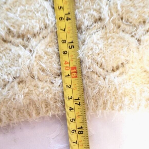 Joseph A. Fluffy Long-Sleeved Crochet Knit Sweater - Picture 6 of 6